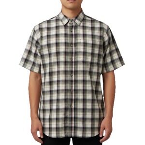 RedHead‎ Plaid Button Down Shirt Men L Multicolor Short Sleeve Cotton Pocket